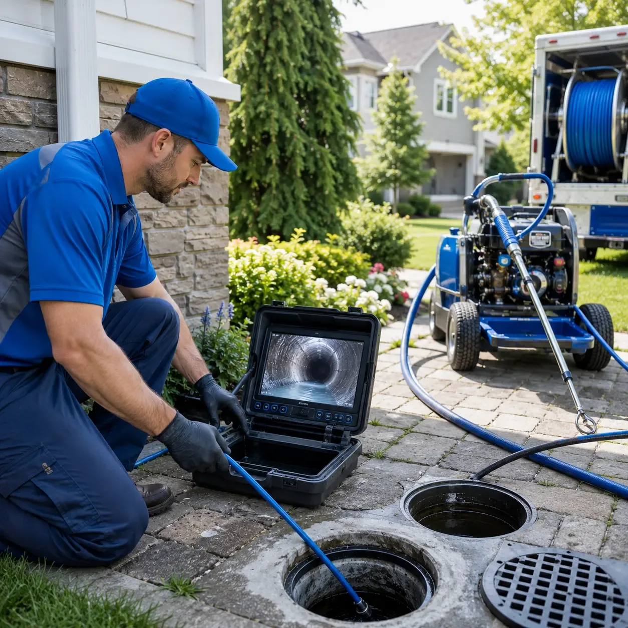 Outdoor drain cleaning professionals serving Fremont, WI